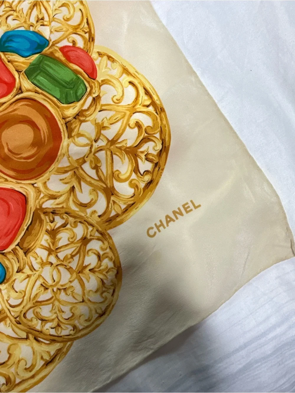 Chanel silk scarf